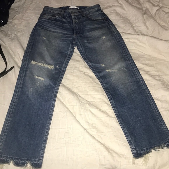 MOUSSY MV Leola Cropped Straight destroyed Jeans - Picture 7 of 15